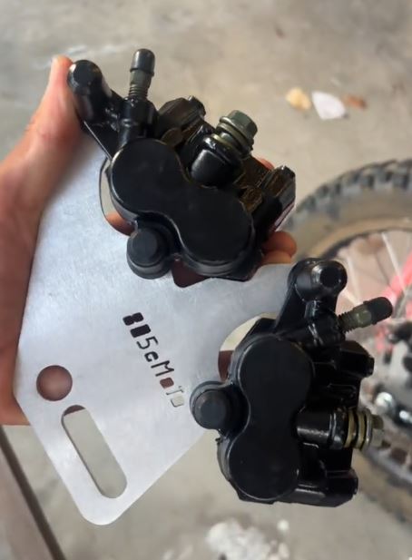 Rawrr Mantis X Complete Dual Caliper + Front Brake + Foot Brake Set