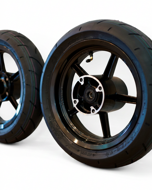 Mini Moto 12' inch Supermoto Wheelset (Yozma, Tuttio, Rtr, Heybike, and More)
