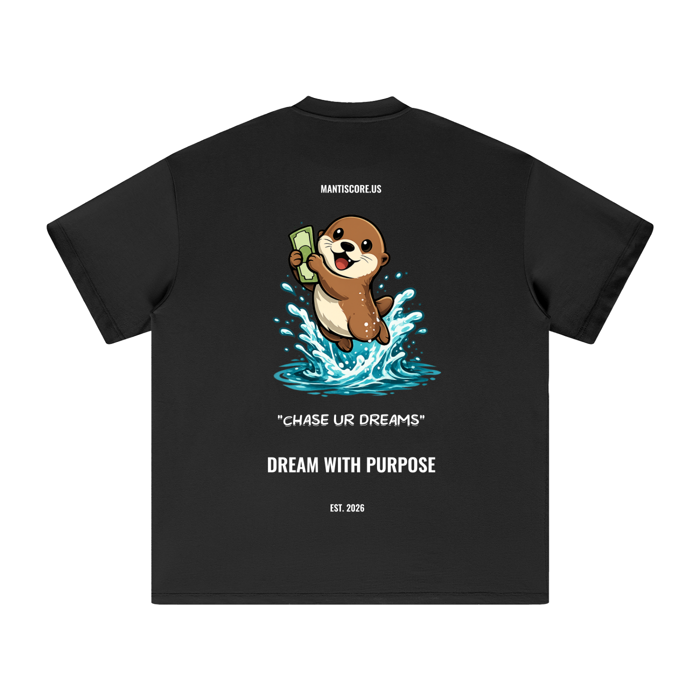 Mantiscore "chase ur dreams" tee (in stock)