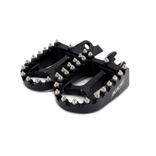 KKE Footpegs Billet Foot Rest For Rawrr Mantis, Mantis X, Red and Black (Collective)