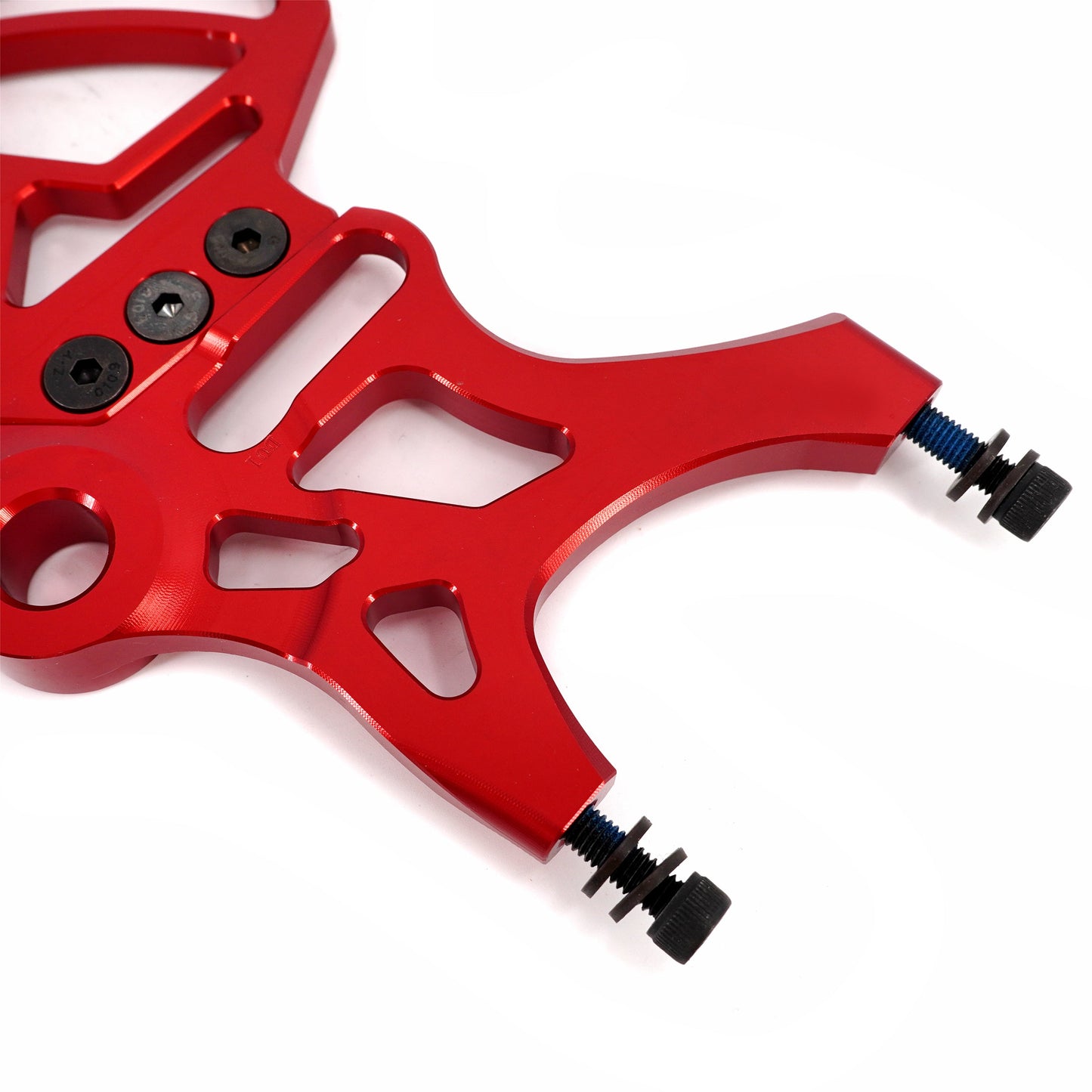 Aluminum Rear Brake Disc Guard Fit Rawrr Mantis, Mantis X Red and Black