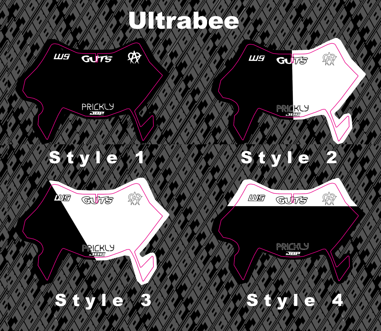 Predesigned UltraBee Plate Decal (FOR V2 AND V1 LIGHT KITS)