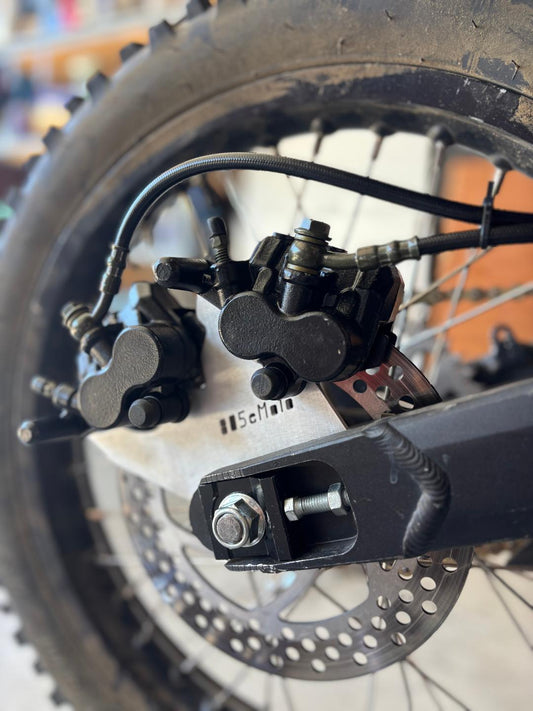 Rawrr Mantis X Dual Caliper Complete Foot Brake / Left Lever Custom Peg Brackets and Caliper Bracket